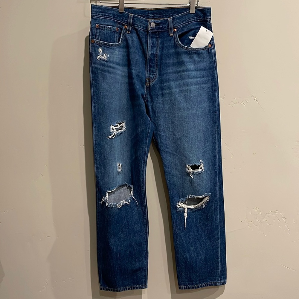 Vintage inspired Levi’s classic 501 jeans straight leg s 31